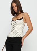 Renascimento Corset Renda Topo Branco Polca Ponto