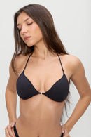Amore Blusa de biquíni reversível com halter