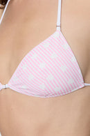 Amore Blusa de biquíni reversível com halter