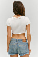 x Paige Lorenze Eternity Guitar Blusa de Gravata Frontal