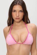 Top de biquíni tricô tricô Tide Knit