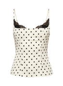 Renascimento Corset Renda Topo Branco Polca Ponto