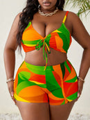 Conjunto De Biquíni Plus Size 3 Peças Marina